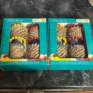 The Pioneer Woman Yellow and Red Decorative napkin rings